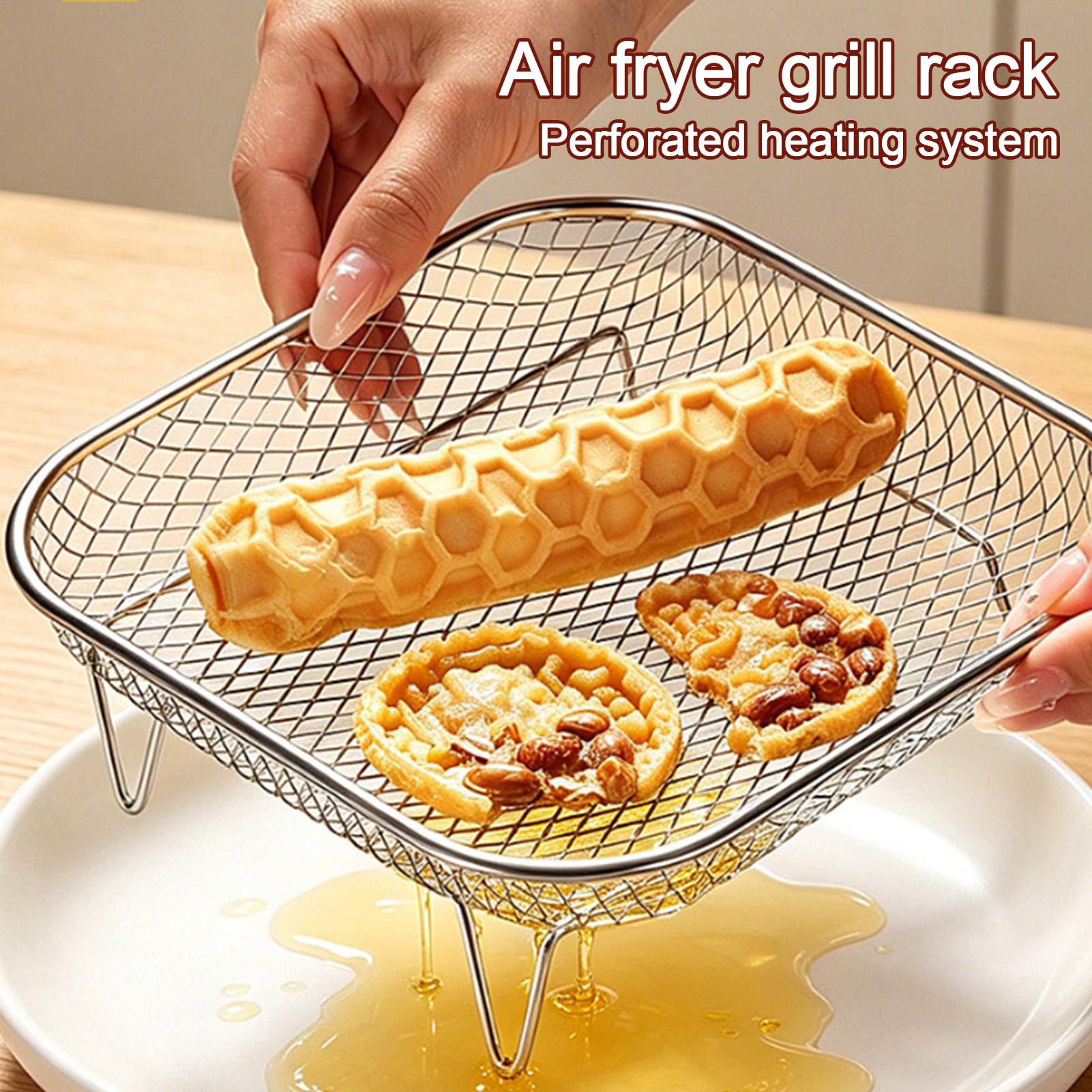 Air Fryer Rack Square Food Gra - đánh giá và giá Home Cooking Shows