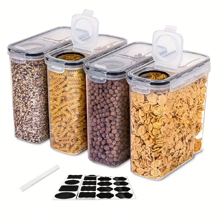 4 Pack Airtight Cereal & Dry F - đánh giá và giá Home Cooking Food